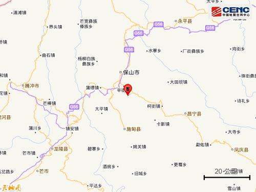 雲南省保山市隆陽區預測地震時間（雲南保山市隆陽區發生3.2級地震）1