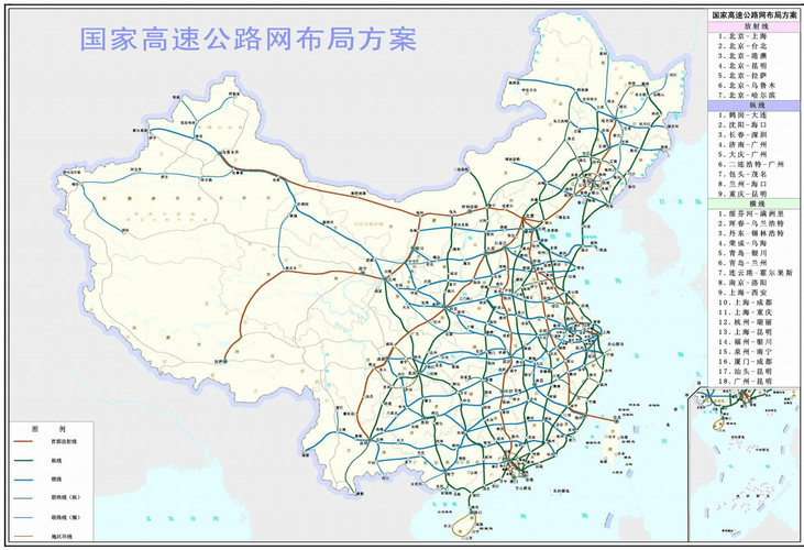 國家中長期高速公路規劃（國家高速公路有約2.8萬公裡待建）1