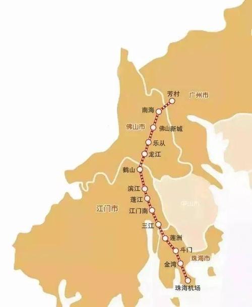 深江高鐵将于近日正式開工建設（1小時融通大灣區5城）1