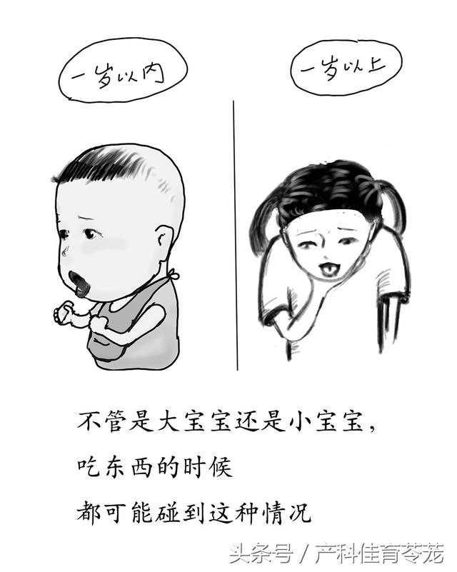 兒童氣管卡物哭鬧（寶寶氣管卡物之救命流程手繪圖）1