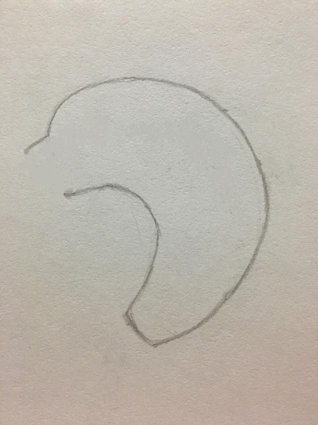 少兒畫海豚的簡筆畫步驟（簡筆畫小海豚的畫法）3