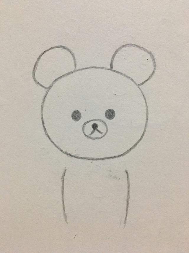 簡單又好看的簡筆畫 小熊（簡筆畫一看就會的可愛小熊畫法）7