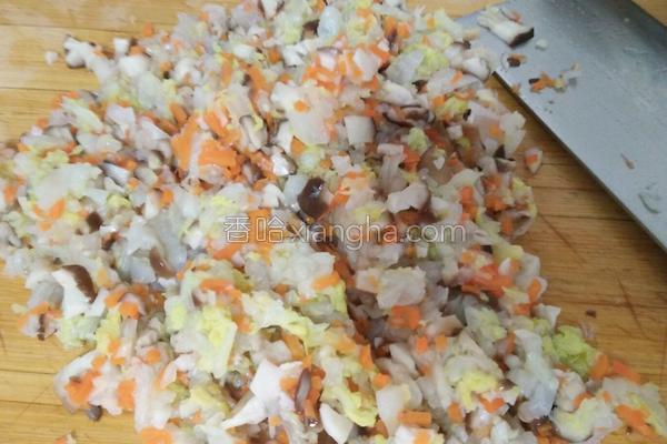 白菜素包子餡的做法（白菜香菇肉包子）7