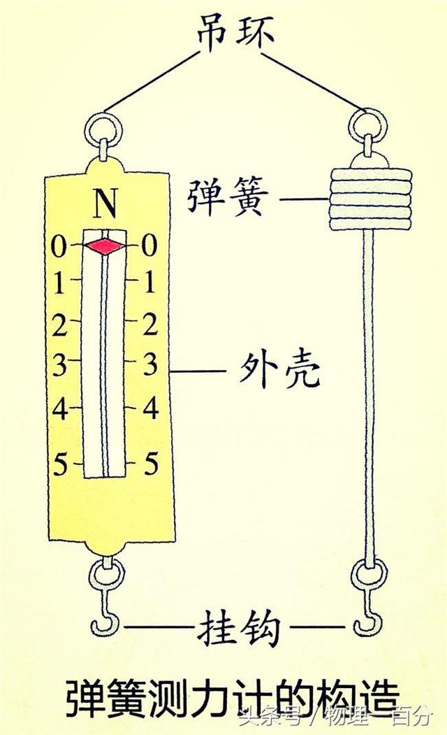 初二彈簧測力計的示數（兩隻彈簧測力計）3