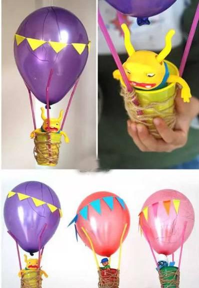 手工制作幼兒園大班熱氣球（一次性紙杯手工制作熱氣球）3