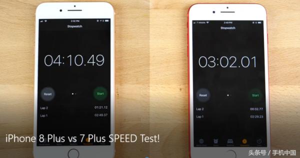 iphone 8p和iphone 7p參數（8P和7P性能測試對比）1