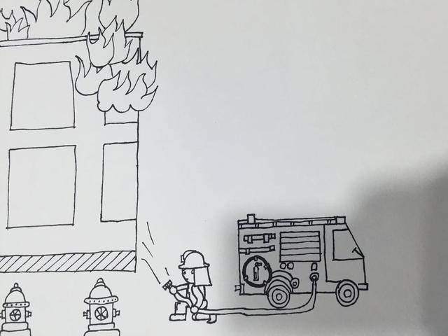 關于消防安全手抄報簡單好看（簡單的消防安全手抄報）3