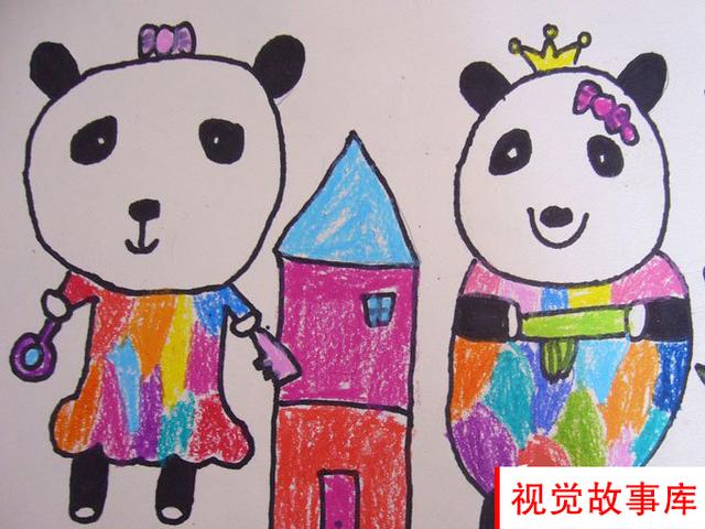可愛的國寶熊貓怎麼畫（優秀兒童主題繪畫）3