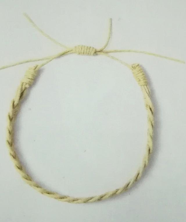 一根繩子編手鍊簡單易學（一根繩子編出唯美手鍊）5