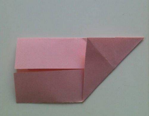 幼兒大紅花折紙方法（幼兒折紙教程五星花）7