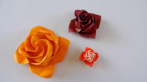 玫瑰花的折紙超級簡單（傳統玫瑰花的折紙方法）1