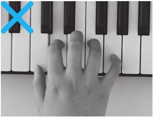 初學者電子琴一個鍵怎麼彈（彈電子琴的手型和觸鍵方法圖解）3