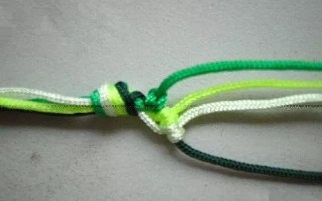 串珠手鍊編織教程圖解（清爽串珠手鍊----編織方法圖解）3