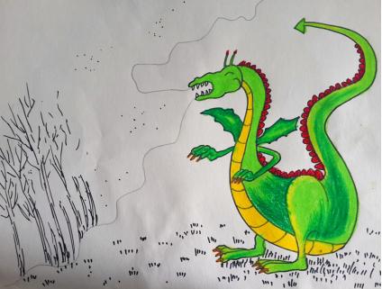 小孩恐龍簡單畫（兒童創意畫教程）16