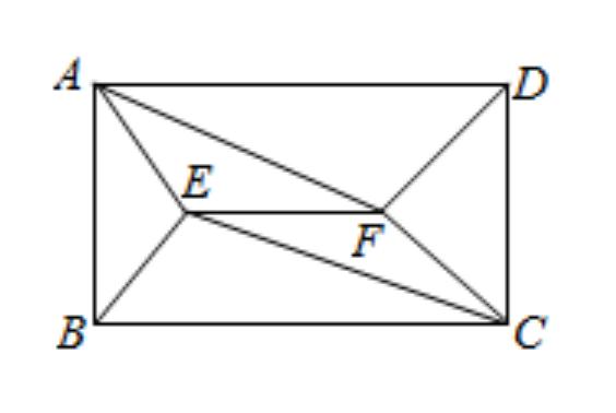 兩個長方形中的三角形面積怎麼求（已知長方形中部分圖形面積）1