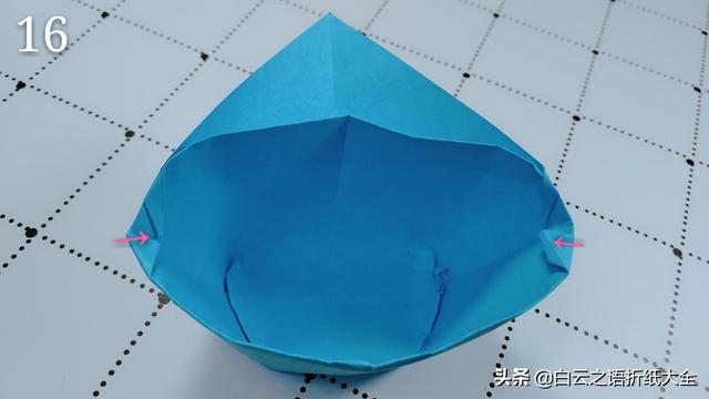 折紙帽子的折法最簡單三角帽（折紙太陽帽詳細教程圖解）17