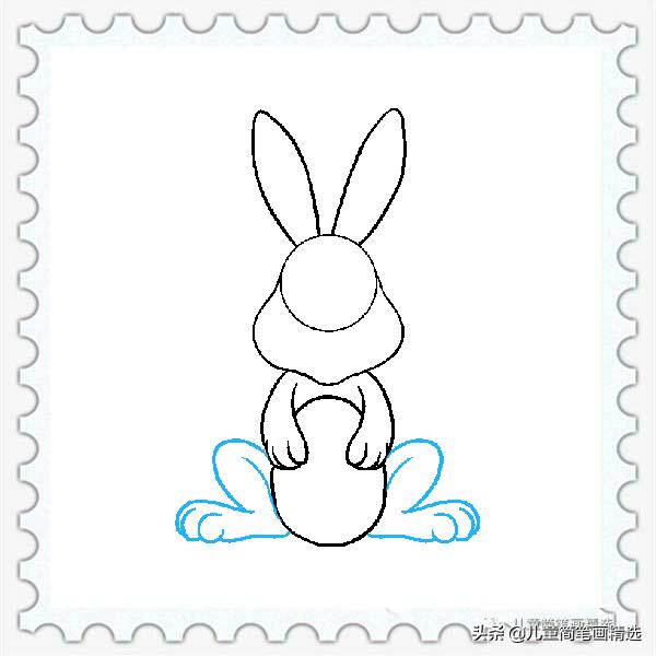 簡單又可愛的簡筆畫小兔子怎麼畫（兒童簡筆畫精選-如何畫一隻歡樂的小兔子）6