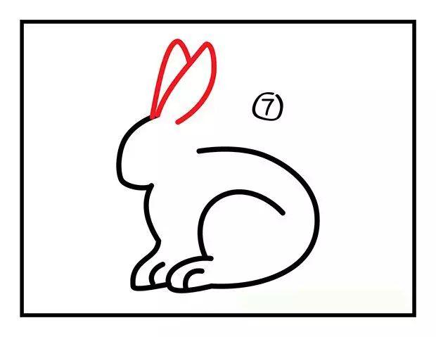 兔子簡筆畫十種畫法（一分鐘學會兔子簡筆畫）7
