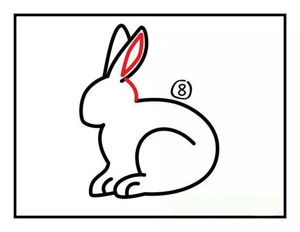 兔子簡筆畫十種畫法（一分鐘學會兔子簡筆畫）8