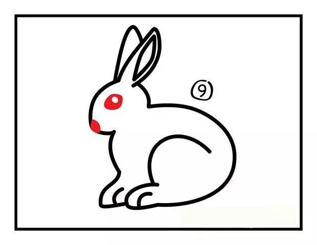 兔子簡筆畫十種畫法（一分鐘學會兔子簡筆畫）9