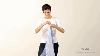 絲巾的各種系法簡單一點（絲巾怎樣系才好看）27