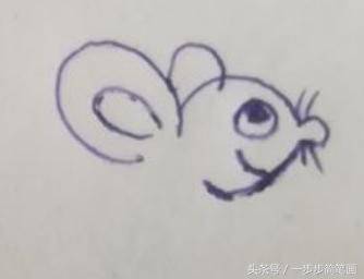 怎麼樣畫小老鼠的簡筆畫（寶寶一看就會的簡筆畫）4