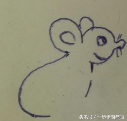 怎麼樣畫小老鼠的簡筆畫（寶寶一看就會的簡筆畫）5