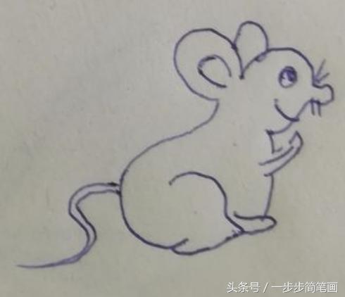 怎麼樣畫小老鼠的簡筆畫（寶寶一看就會的簡筆畫）8