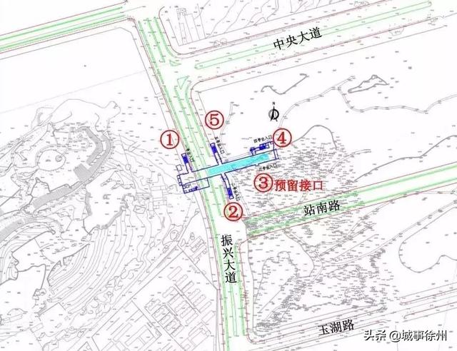 徐州地鐵1号線站點地圖（徐州地鐵1号線出入口最新位置圖）35