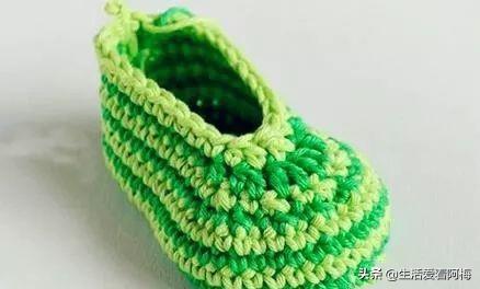 兒童細毛線鞋鈎織教程（幾分鐘就能學會鈎織寶寶鞋）12