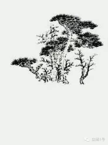 山水畫松樹的畫法步驟圖（書畫聯盟圖文示範教程）7