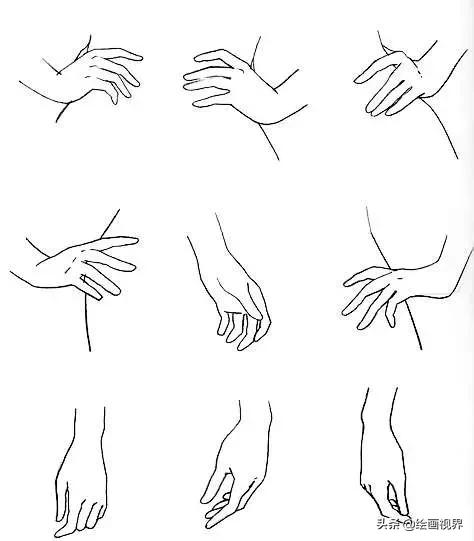 怎麼畫手勢又漂亮又簡單（教你30種常見手勢畫法）5