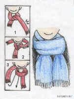 圍巾的圍法與技巧（圍巾的N種圍法）1