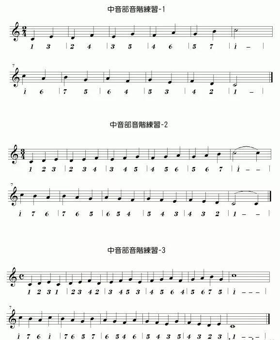 口琴音階練習方法（初學口琴需先練習中音部音階）3