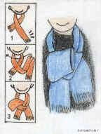 圍巾的圍法與技巧（圍巾的N種圍法）7