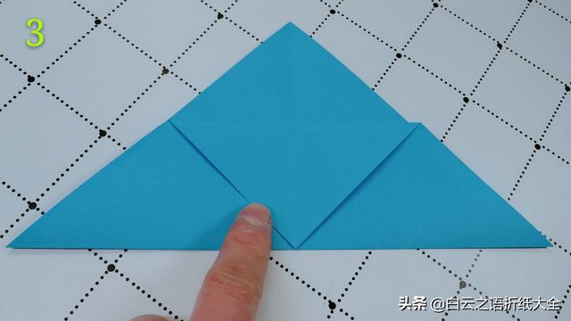 折紙帽子的折法最簡單三角帽（折紙太陽帽詳細教程圖解）4