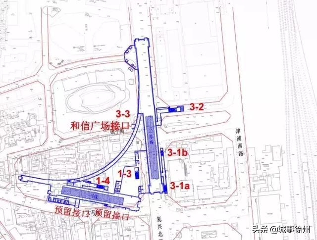 徐州地鐵1号線站點地圖（徐州地鐵1号線出入口最新位置圖）21