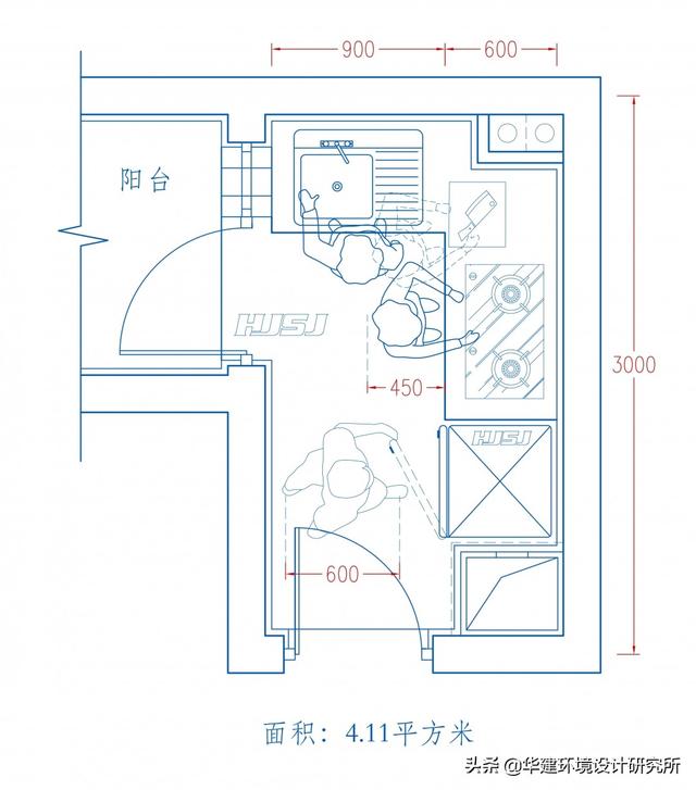 廚房尺寸平面标準圖（廚房最小尺寸标準設計指引HJSJ）11
