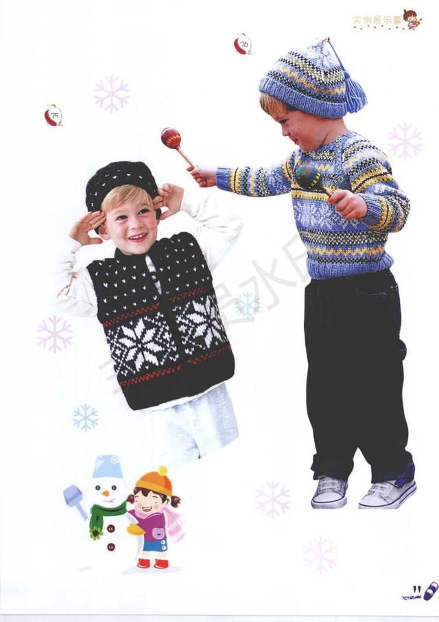 簡單兒童毛衣編織教程完整版（超級全的兒童毛衣編織圖案）9