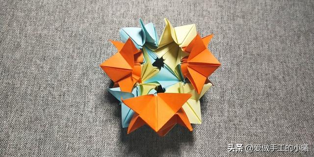 最簡單的花球的折紙教程（簡單花球折紙圖解）29