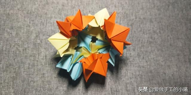 最簡單的花球的折紙教程（簡單花球折紙圖解）30