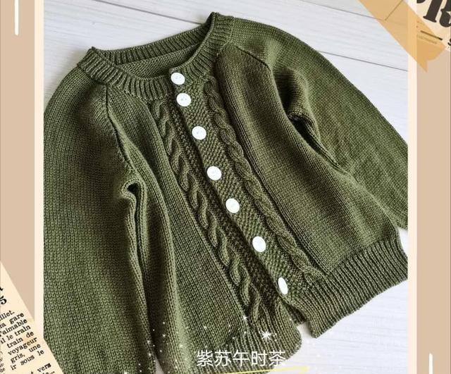 棒針開衫毛衣編織教程完整版兒童（給孩子織件暖和的毛衣）1