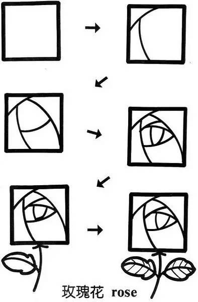 如何畫正方體簡筆畫（正方形是如何變成簡筆畫的）27