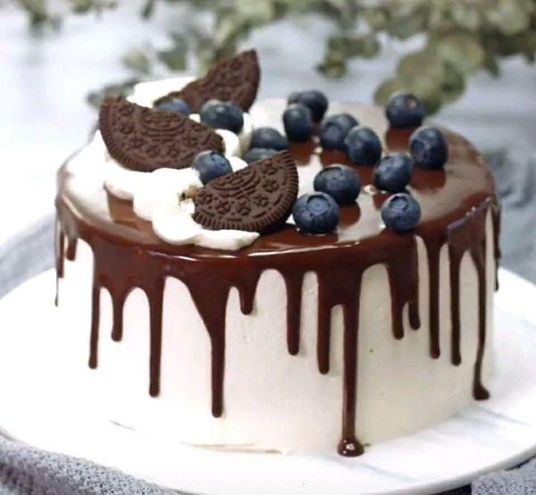 巧克力半淋面蛋糕教程（巧克力淋面蛋糕這樣做也太好吃了吧）1