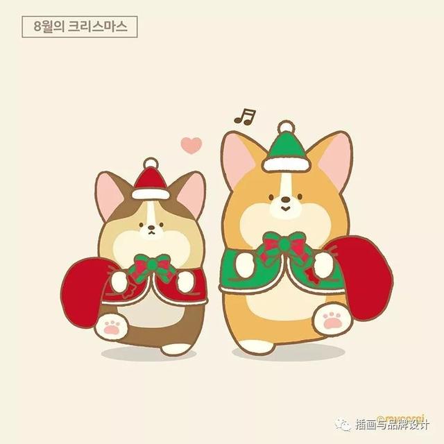 治愈系的可愛動物插畫（插畫韓國插畫師的100隻肥萌小甜狗）2