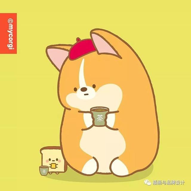 治愈系的可愛動物插畫（插畫韓國插畫師的100隻肥萌小甜狗）8