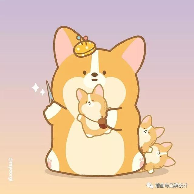 治愈系的可愛動物插畫（插畫韓國插畫師的100隻肥萌小甜狗）13