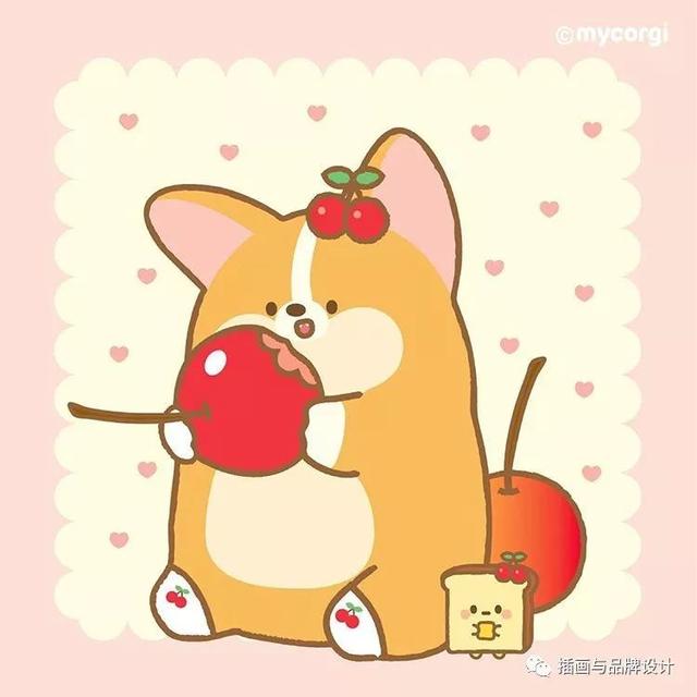 治愈系的可愛動物插畫（插畫韓國插畫師的100隻肥萌小甜狗）23