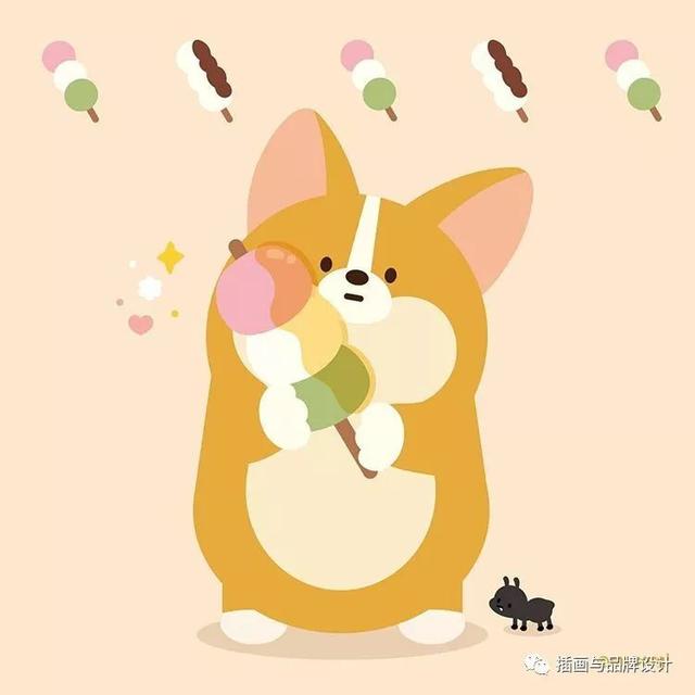 治愈系的可愛動物插畫（插畫韓國插畫師的100隻肥萌小甜狗）25