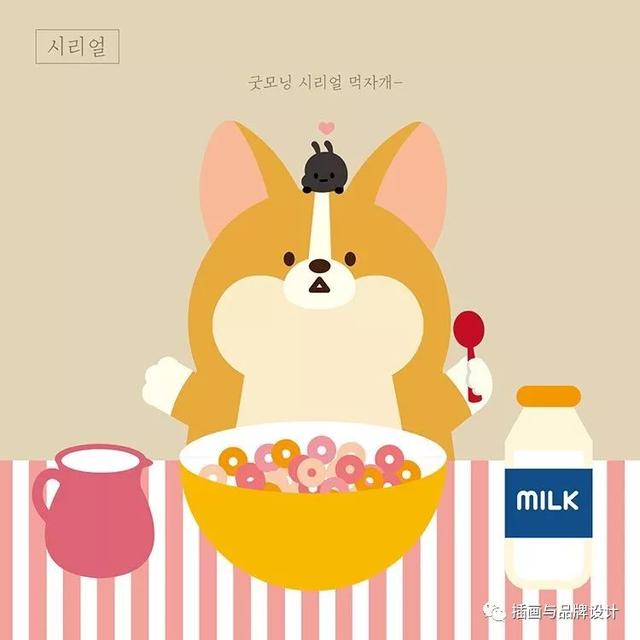治愈系的可愛動物插畫（插畫韓國插畫師的100隻肥萌小甜狗）52